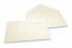 Enveloppes artisanales papier à bords frangés  - rabat pointu gommé, sans doublure intérieure | Paysdesenveloppes.fr