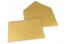 Enveloppes colorées pour cartes de voeux - or métallisé, 162 x 229 mm | Paysdesenveloppes.fr