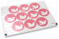 Pastilles adhésives thème baptême - rose avec colombe blanche | Paysdesenveloppes.fr