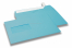 Enveloppes à fenêtre colorées - Bleu ciel, 162 x 229 mm (A5), fenêtre à gauche, format de la fenêtre 45 x 90 mm, position de la fenêtre 20 mm à partir de la gauche / 60 mm bord en bas, fermeture par bande adhésive, papier de 120 grammes | Paysdesenveloppes.fr