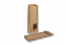 Sachets kraft marron - 105 x 65 x 298 mm avec fenêtre, 500 ml | Paysdesenveloppes.fr