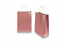 Sacs papier kraft avec anses rondes - rose métallisé, 220 x 100 x 310 mm, 90 gr | Paysdesenveloppes.fr