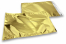 Enveloppes aluminium métallisées colorées - or 229 x 324 mm | Paysdesenveloppes.fr