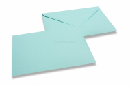 Enveloppes de couleur pour faire-part de naissance, bleu, 110x110-150x150 | Paysdesenveloppes.fr