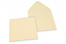 Enveloppes colorées pour cartes de voeux - blanc ivoire, 155 x 155 mm | Paysdesenveloppes.fr