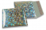Enveloppes à bulles ECO métallique - argent holografique 165 x 165 mm | Paysdesenveloppes.fr