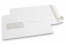 Enveloppes blanches standards, 176 x 250 mm, papier 90 gr, fenêtre à gauche 45 x 90 mm, position de la fenêtre à 20 mm du gauche et à 60 mm du bas, fermeture avec bande adhésive | Paysdesenveloppes.fr