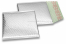 Enveloppes à bulles ECO métallique - argent 165 x 165 mm | Paysdesenveloppes.fr