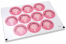 Pastilles adhésives thème communion - meine erstkommunion croix rose | Paysdesenveloppes.fr