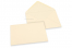 Enveloppes colorées pour cartes de voeux - blanc ivoire, 125 x 175 mm | Paysdesenveloppes.fr