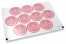 Pastilles adhésives thème communion - mi primera comunión rose avec la guirlande blanche | Paysdesenveloppes.fr