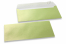Enveloppes de couleurs nacrées - Vert lime, 110 x 220 mm | Paysdesenveloppes.fr