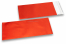 Enveloppes aluminium métallisées mat - rouge 110 x 220 mm  | Paysdesenveloppes.fr