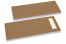 Pochettes à couverts marron sans incision + blanc serviette en papier | Paysdesenveloppes.fr