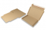 Boîte postale pliante extra-plate avec bande adhésive - 310 x 220 x 25 mm (A4), marron | Paysdesenveloppes.fr