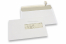 Enveloppes pour imprimante laser, 156 x 220 mm (EA5), fenêtre à droite 40 x 110 mm, position de la fenêtre à 15 mm du droite et à 66 mm du bas  | Paysdesenveloppes.fr
