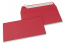 Enveloppes papier colorées - Rouge, 110 x 220 mm | Paysdesenveloppes.fr