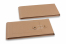 Enveloppes à fermeture Japonaise - 110 x 220 x 25 mm, marron | Paysdesenveloppes.fr