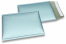 Enveloppes à bulles ECO métallisées mat colorées - bleu glacial 180 x 250 mm | Paysdesenveloppes.fr