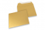 Enveloppes papier colorées - Or métallisé, 160 x 160 mm | Paysdesenveloppes.fr