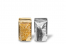 Sachets stand-up métalliques transparents - or métallisé, 110 x 185 x 70 mm - 250 ml | Paysdesenveloppes.fr