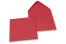 Enveloppes colorées pour cartes de voeux - rouge, 155 x 155 mm | Paysdesenveloppes.fr