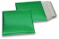 Enveloppes à bulles ECO métallique - vert 165 x 165 mm | Paysdesenveloppes.fr