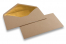 Enveloppes doublées papier kraft - 110 x 220 mm (EA 5/6) Or | Paysdesenveloppes.fr