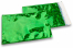 Enveloppes aluminium métallisées colorées - vert holographique 162 x 229 mm | Paysdesenveloppes.fr