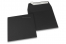 Enveloppes papier colorées - Noir, 160 x 160 mm | Paysdesenveloppes.fr