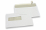 Enveloppes pour imprimante laser, 156 x 220 mm (EA5), fenêtre à gauche 40 x 110 mm, position de la fenêtre à 20 mm du gauche et à 66 mm du bas | Paysdesenveloppes.fr
