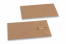 Enveloppes à fermeture Japonaise - 110 x 220 mm, marron | Paysdesenveloppes.fr