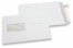 Enveloppes blanches standards, 162 x 229 mm, papier 90 gr, fenêtre à gauche 45 x 90 mm, position de la fenêtre à  20 mm du gauche et 60 mm du bas, fermeture avec bande adhésive | Paysdesenveloppes.fr