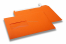 Enveloppes à fenêtre colorées - Orange, 162 x 229 mm (A5), fenêtre à gauche, format de la fenêtre 45 x 90 mm, position de la fenêtre 20 mm à partir de la gauche / 60 mm bord en bas, fermeture par bande adhésive, papier de 120 grammes | Paysdesenveloppes.fr