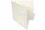 Cartes artisanales papier à bords frangés - carré | Paysdesenveloppes.fr