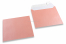 Enveloppes de couleurs nacrées - Rose bébé, 155 x 155 mm | Paysdesenveloppes.fr
