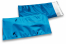 Enveloppes aluminium métallisées colorées - bleu 114 x 229 mm | Paysdesenveloppes.fr