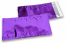 Enveloppes aluminium métallisées colorées - violet 114 x 229 mm | Paysdesenveloppes.fr