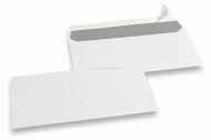 Enveloppes blanches en papier, 110 x 220 mm (DL), 80gr, bande adhésive | Paysdesenveloppes.fr