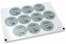 Pastilles adhésives thème communion - mi primera comunión gris | Paysdesenveloppes.fr