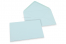 Enveloppes colorées pour cartes de voeux - bleu clair, 125 x 175 mm | Paysdesenveloppes.fr