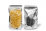 Sachets stand-up métalliques transparents - argent métallisé, 180 x 290 x 90 mm - 1000 ml | Paysdesenveloppes.fr