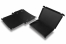 Boîte postale pliante noire extra-plate - avec intérieur noir, 310 x 220 x 26 mm | Paysdesenveloppes.fr