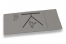 Serviettes Airlaid haut de gamme - gris avec impression (exemple) | Paysdesenveloppes.fr
