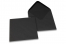 Enveloppes colorées pour cartes de voeux, noir 155 x 155 mm | Paysdesenveloppes.fr