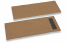 Pochettes à couverts marron sans incision + gris foncé serviette en papier | Paysdesenveloppes.fr