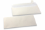 Enveloppes de couleurs nacrées - Blanc, 110 x 220 mm | Paysdesenveloppes.fr