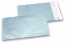 Enveloppes aluminium métallisées mat - bleu glacial 114 x 162 mm | Paysdesenveloppes.fr