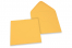 Enveloppes colorées pour cartes de voeux - jaune or, 155 x 155 mm | Paysdesenveloppes.fr