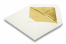 Enveloppes doublées blanc ivoire - doublure or | Paysdesenveloppes.fr